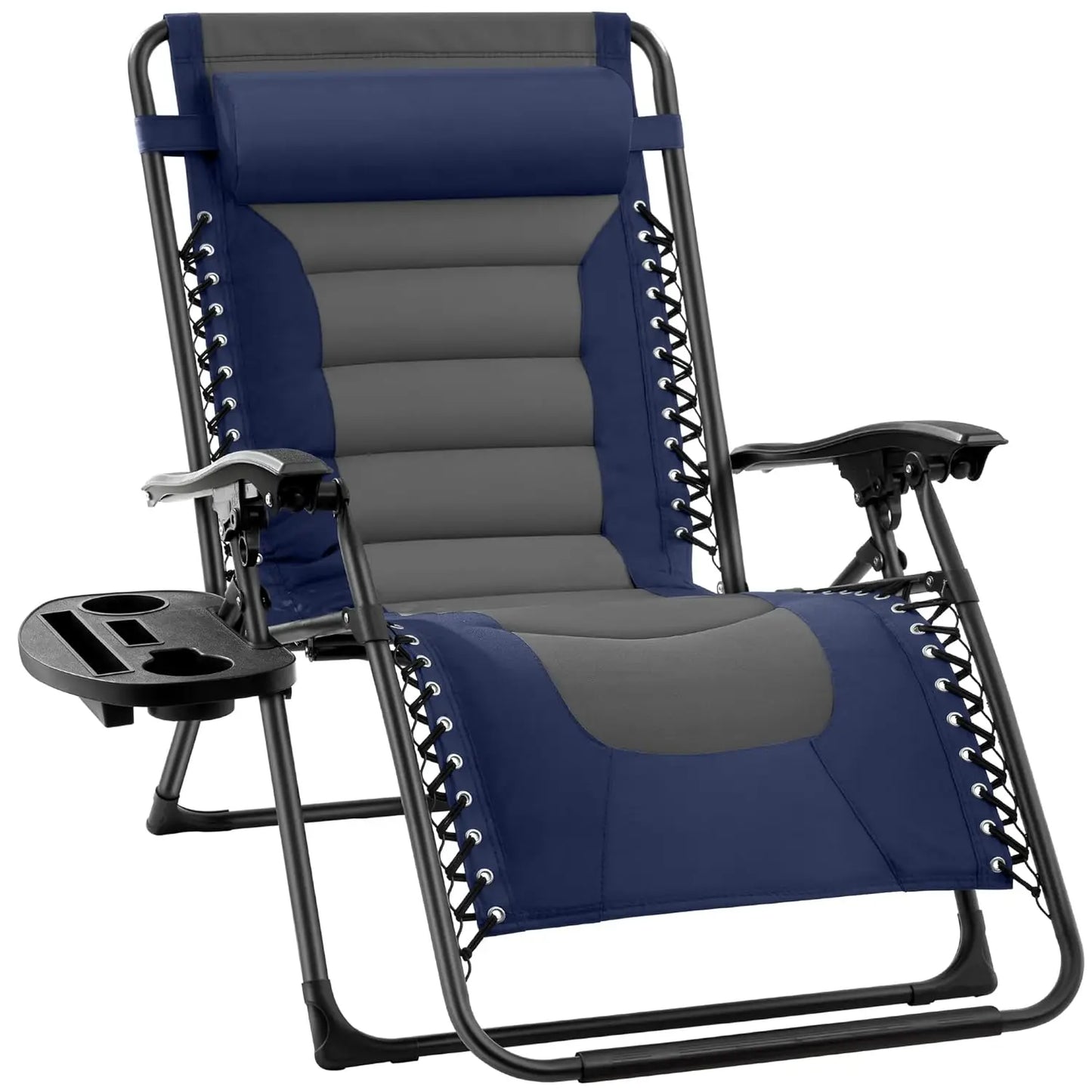 Oversized Padded Zero Gravity Chair, Folding Outdoor Patio Recliner, XL Anti Gravity Lounger for Backyard, Customized