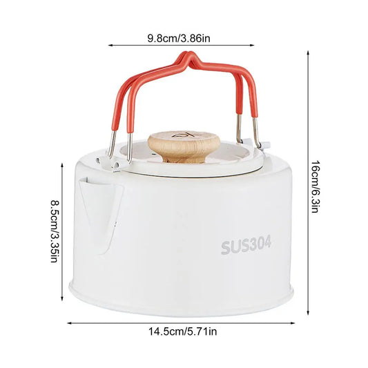 Camping Water Kettle 1.1L Pinic Kettle Tea Coffee Pot Aluminium Alloy Teapot Outdoor Kettles Coffee Maker Cookware for camping