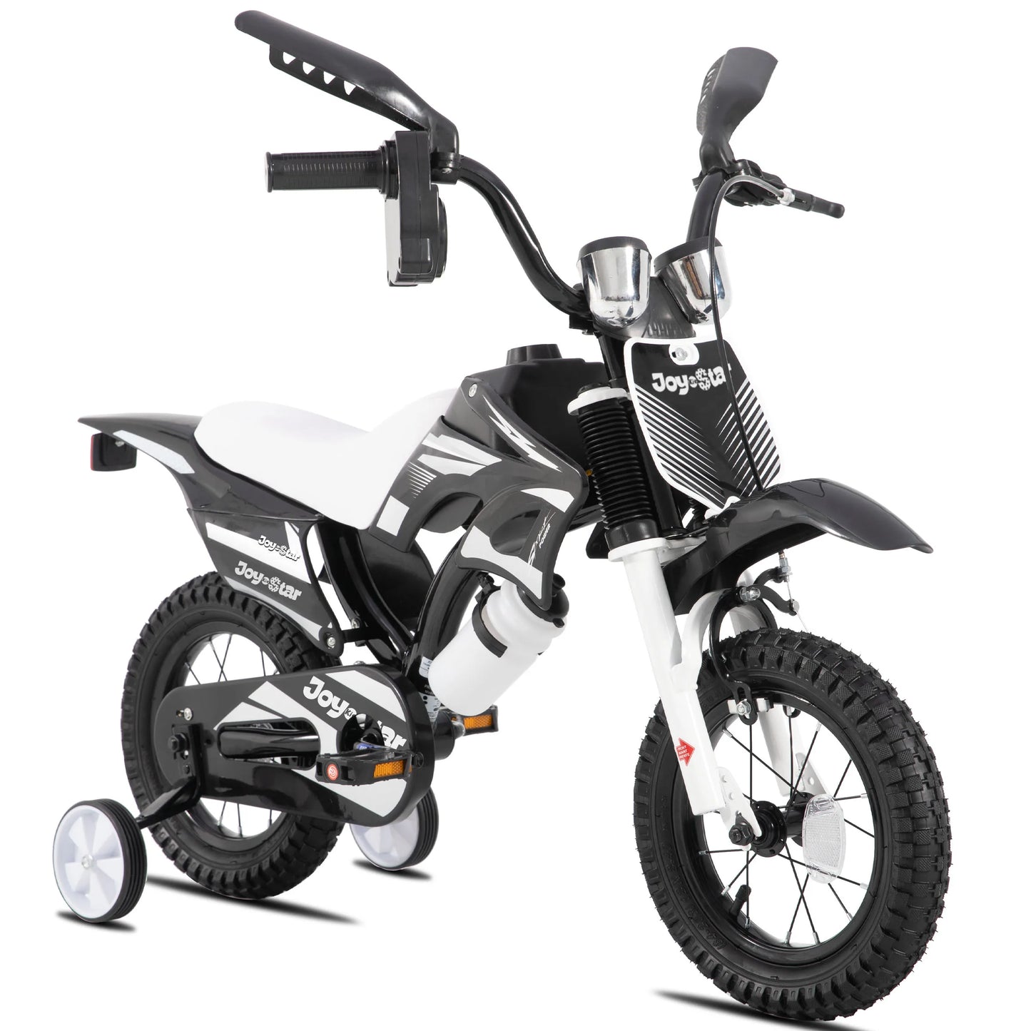 Joystar Motocross Style Kids Bike for Boys Girls Ages 3-7 Years, 12 16 Inch Children Bike with Training Wheels and Number Plate