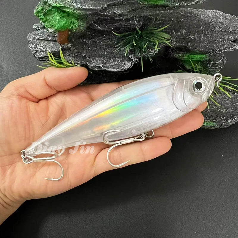 130mm 48g Pencil Fishing Lures Saltwater Trout Pesca Artificial Twitchbait 3D Floating Wobblers for Twitch Fishing Equipment