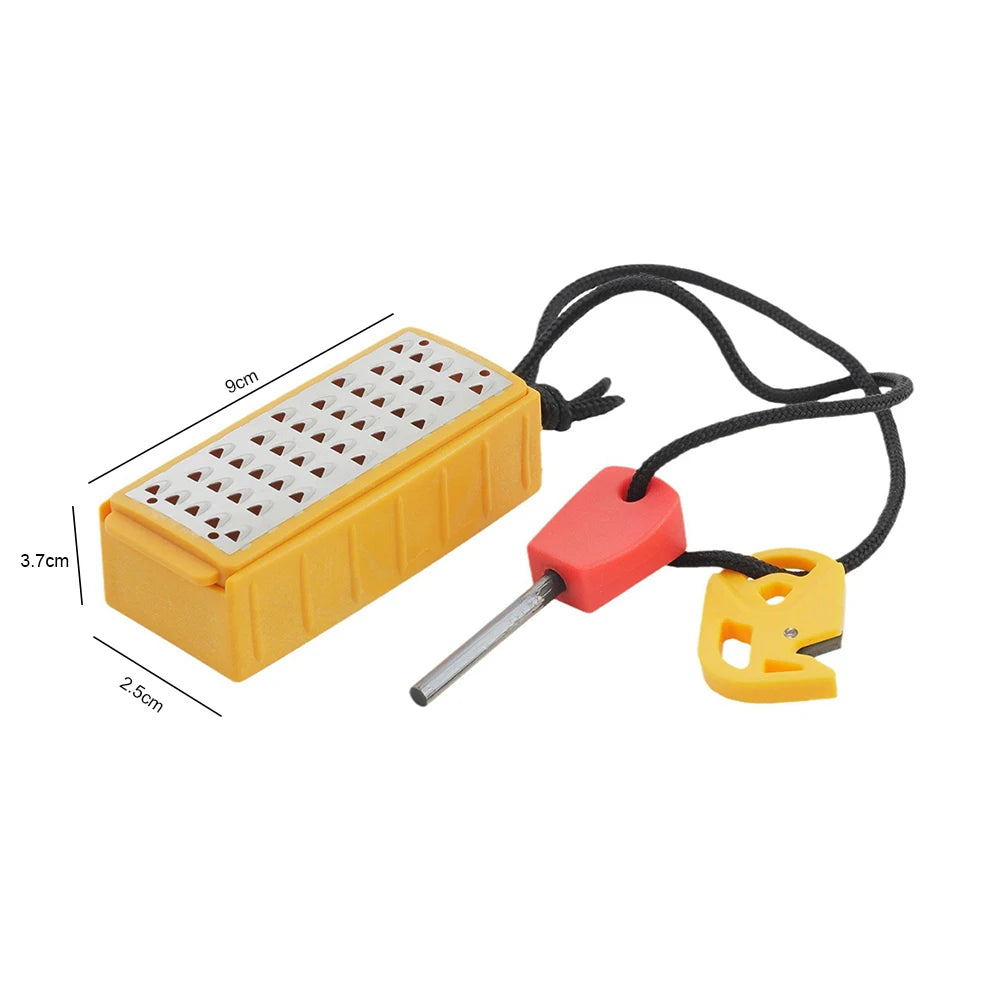 Tinder Maker with Fire Starter Tinder Maker Tool Lightweight Stainless Steel Grater Portable Outdoor Survival Tool for Camping