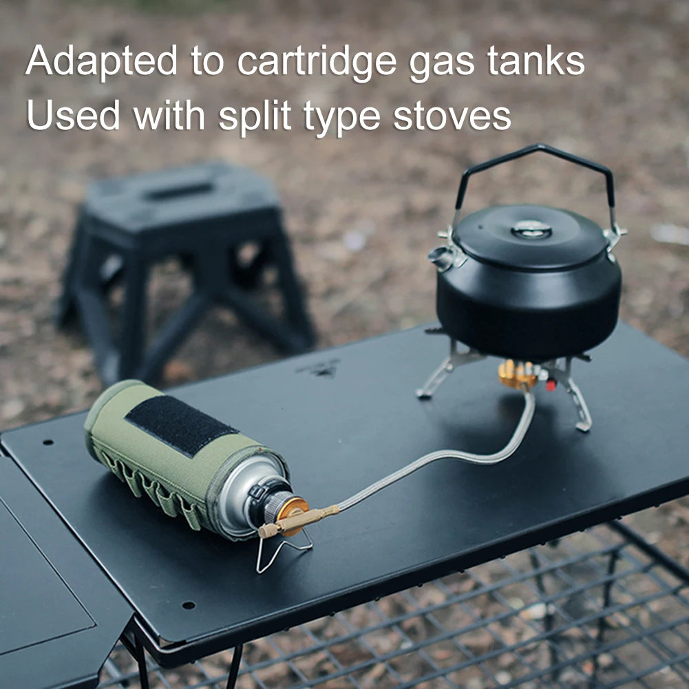 Portable Gas Stove Adapter Aluminum Alloy Camping Gas Converter Lightweight Gas Tank Adapter Compact for Outdoor Cooking
