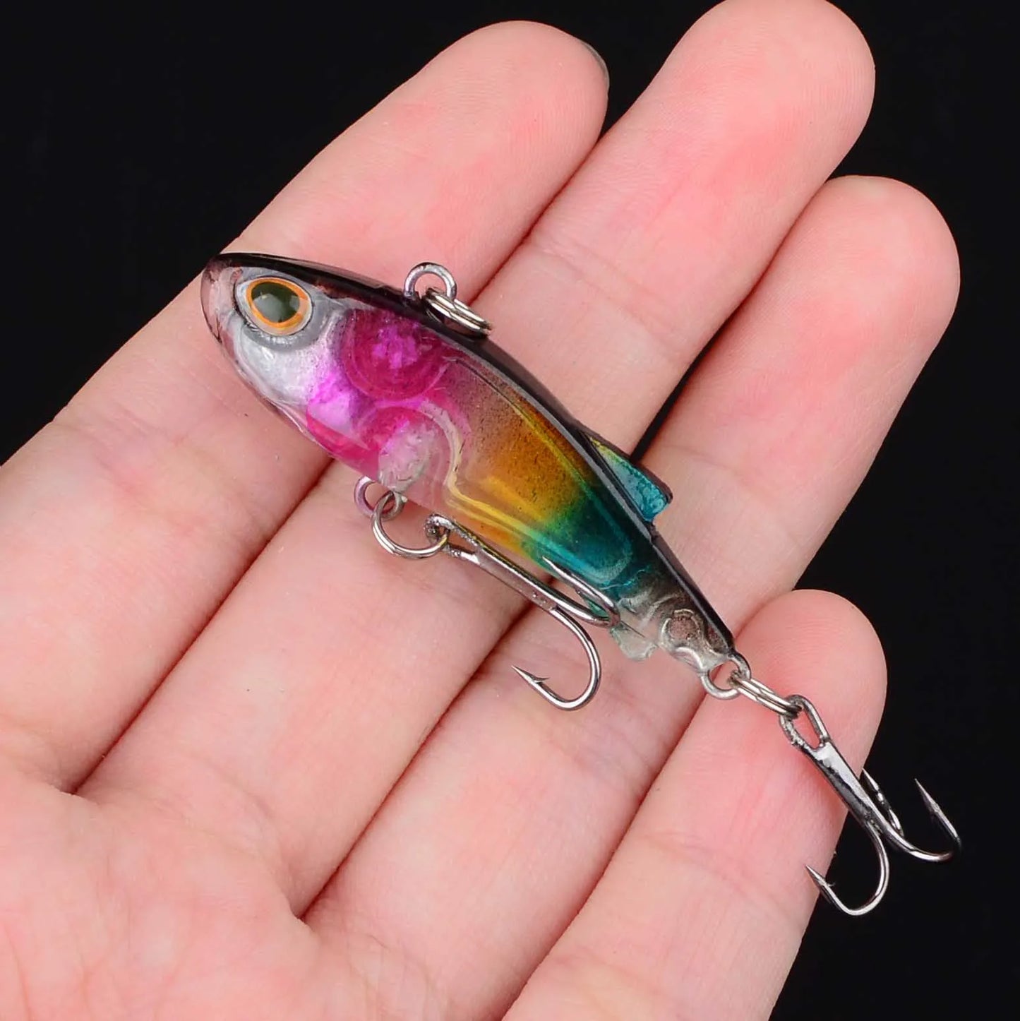 1Pc Mini VIB Fishing Lure Vibration Artificial Baits Winter Ice Fishing Wobblers Bass Crankbait Fishing Tackle