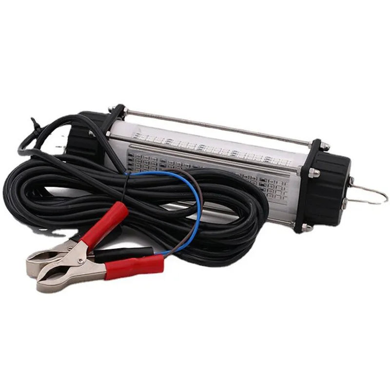 12V 120W LED Bait Submersible Fishing Waterproof High-Power Fish Underwater White Lure Light Night Fishing Finder