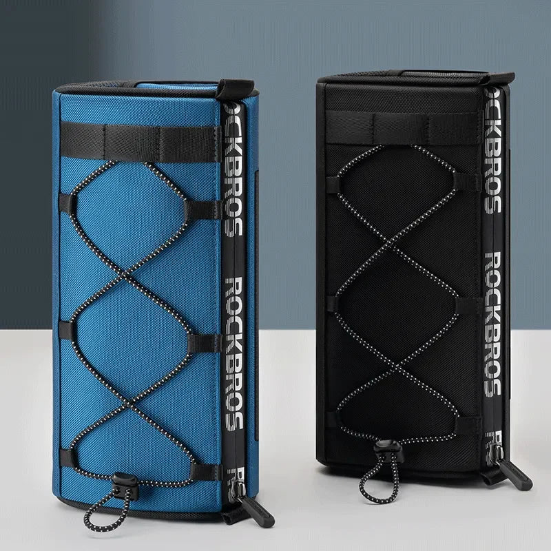 ROCKBROS Bike Handlebar Bag Portable 1.5L Multifunctional Shoulder Bag  Highly Reflective Strap Crossbody Cycling Frame Tube Bag