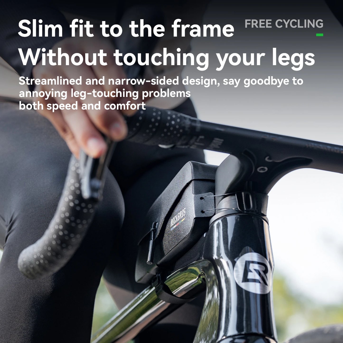 ROCKBROS ROAD TO SKY Magnetic Bicycle Bags Lid Top Tube Bag Waterproof Suction Front Bag Mobile Phone Bags