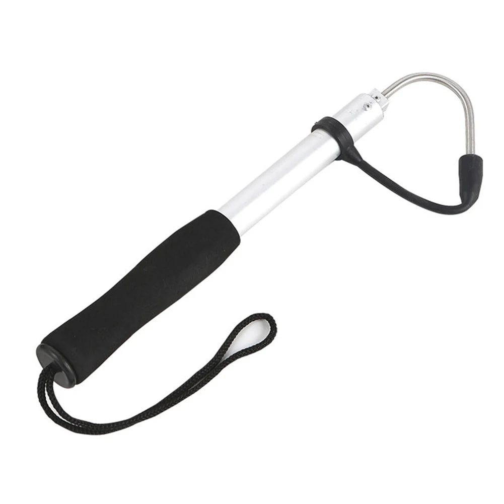 Ice Fishing Spear Hook with Barbs Scalable Fish Grip Metal Portable Fish Gaff for Outdoor Sea Boat Ice Fishing