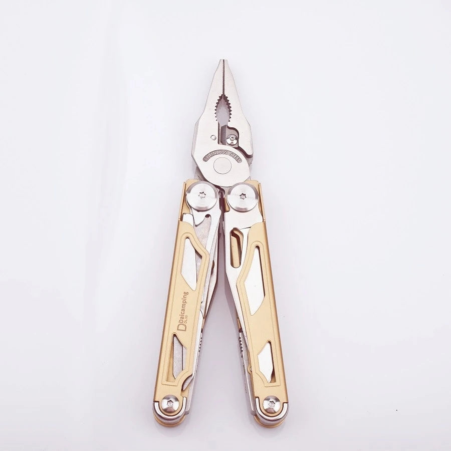 Daicamping 30Yellow Multifunctional Multi Tool Multi-tool Sets Cutter Pliers Folding Knife Multitools Hand Tools Set