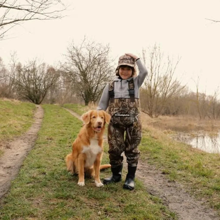Neoprene Chest Waders for and Adults BootFoot Fishing Hunting with Camouflage Caps and Wader Hanger