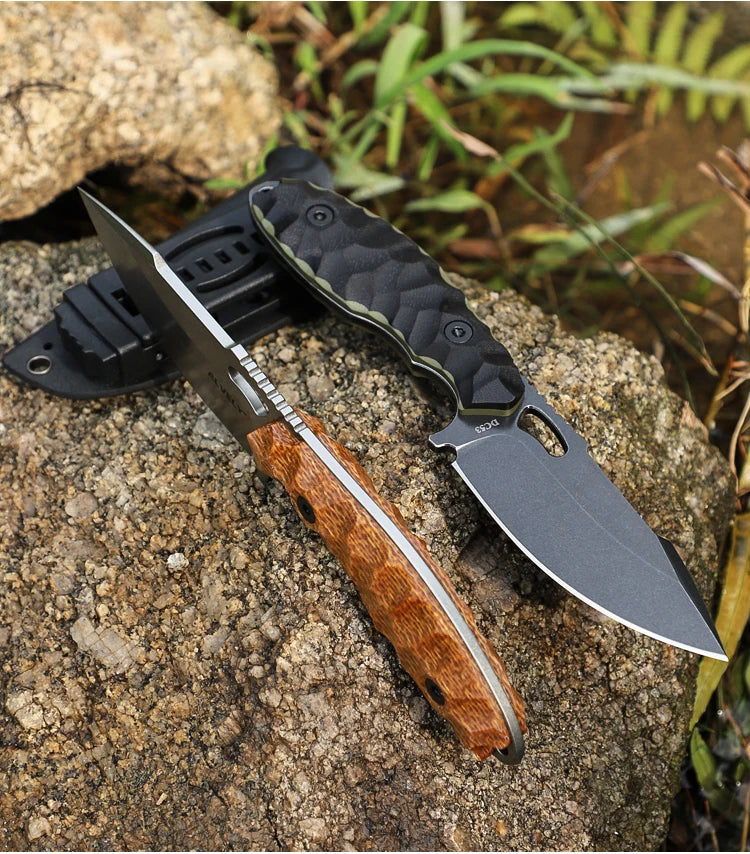 Outdoor Tactical Knife, DC53 Steel Fixed Blade, Men's EDC Knife, Outdoor Camping & Exploration, Fishing & Hunting Knife