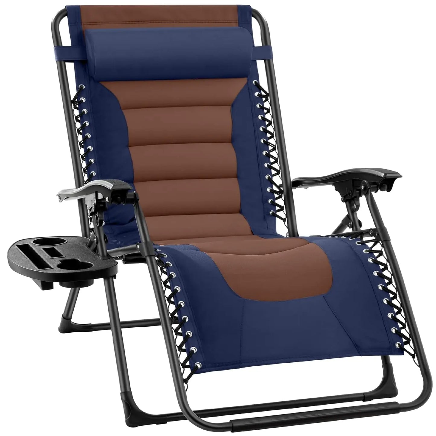 Oversized Padded Zero Gravity Chair, Folding Outdoor Patio Recliner, XL Anti Gravity Lounger for Backyard, Customized