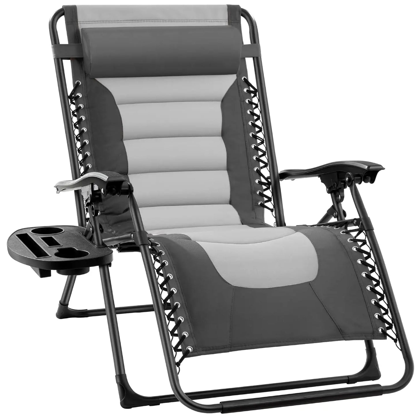 Oversized Padded Zero Gravity Chair, Folding Outdoor Patio Recliner, XL Anti Gravity Lounger for Backyard, Customized