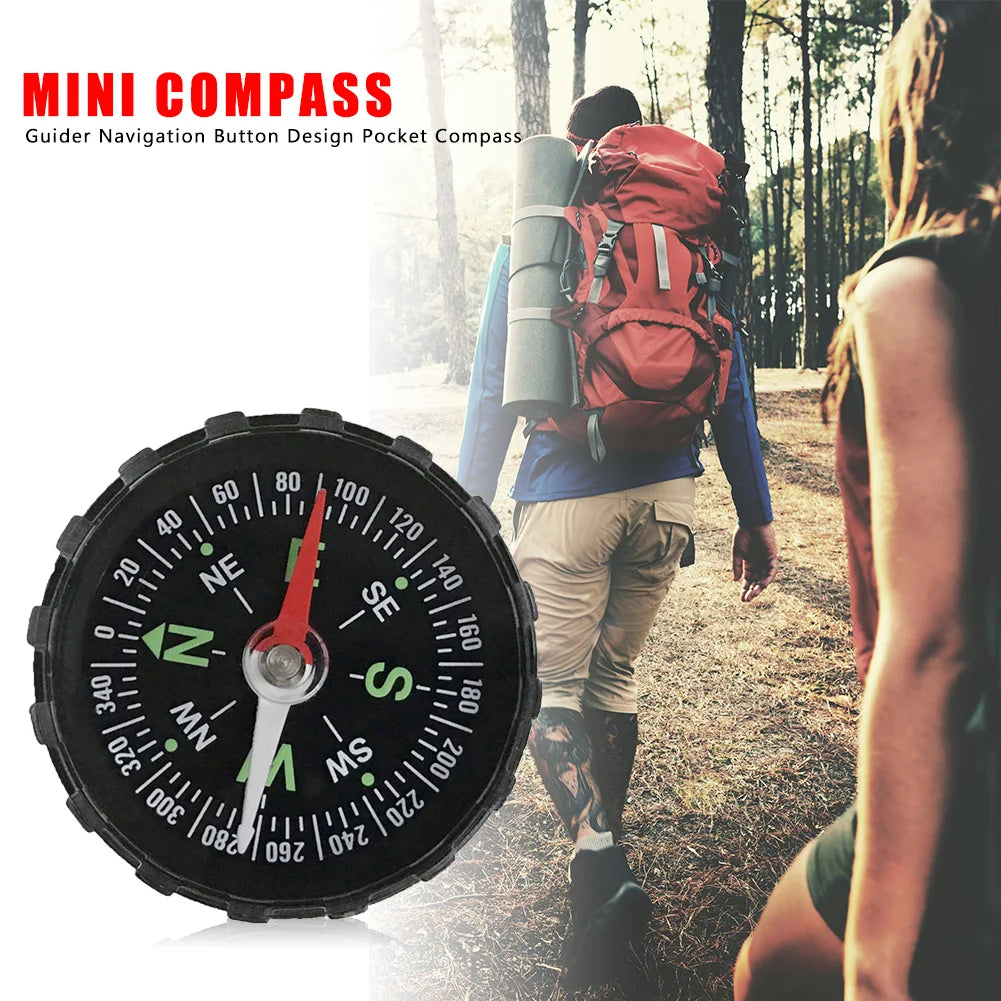 10-1PCS Mini Compass 45MM Portable Handheld Compass Outdoor Camping Hiking Travel Emergency Survival Navigation Tool