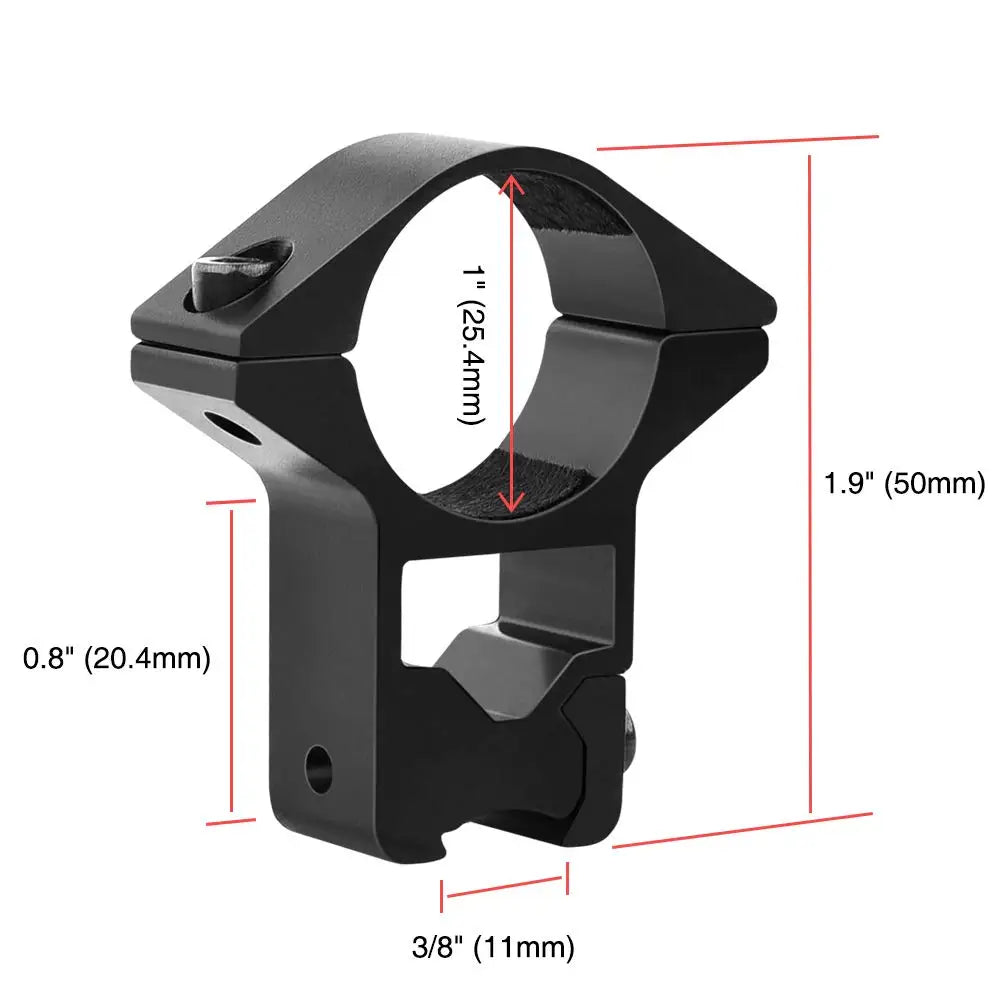 CVLIFE 1 Inch Scope Rings - Scope Mount for Dovetail and Picatinny Rails - 2 Pieces