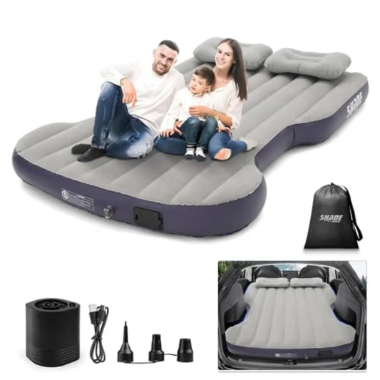 Self-Inflating Car Air Mattress for Tesla Model Y 2025 2024-2020 Juniper Outdoor Camping Air Bed with 2 Pillows Built-in Pump A