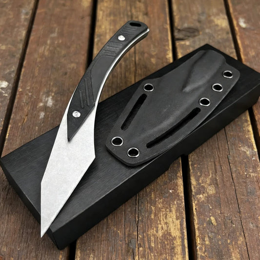 Hardness Fixed Blade 8Cr13Mov Steel Blade G10 Handle Outdoor Camping Hiking Hunting EDC Tool Fishing Knife  Gift for Men