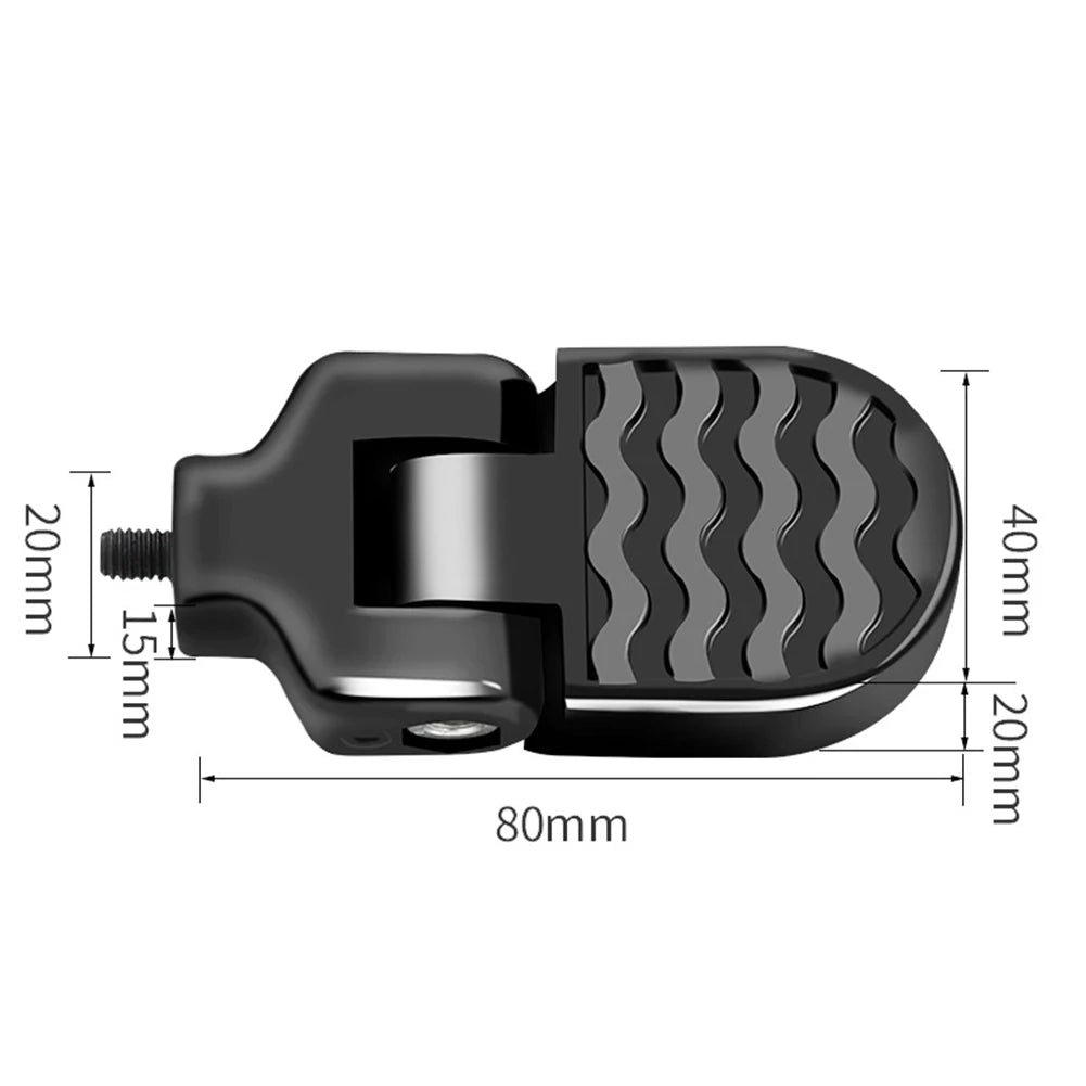 Electric Mountain Bicycle Folding Footrest Bike Rear Pedals Strong Load Capacity Foot Pegs Rear Pedals Cycling Accessories