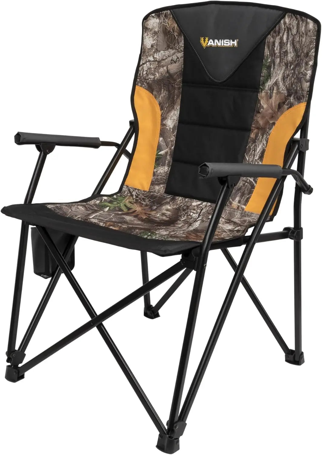 Vanish Padded Armchair with Backrest, Realtree Edge Camo